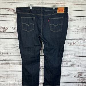 Mens NWOT Levis 541 Dark Wash Denim Jeans Athletic Taper 52X29 Tagged 52X40